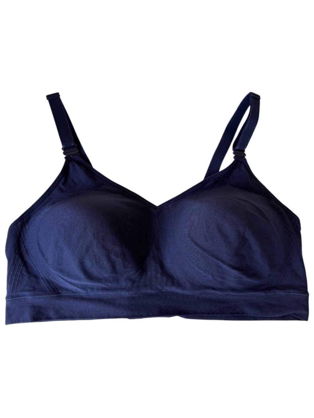 Warner's Navy Blue Wireless Comfort Bra